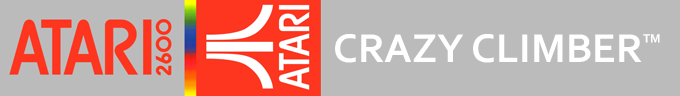 Crazy Climber logo for Atari 2600